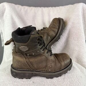 Harley Davidson Oakleigh Motorcycle Biker Combat Boots Womens Size 8 M D84277